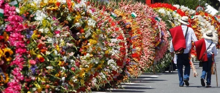 Silleteros parade at Medellín's Flower Festival